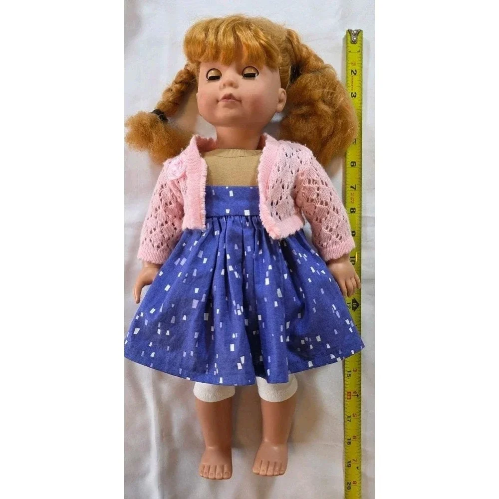 Gotz Puppo Vintage Doll‎ Red Braid Hair Sleepy Eyes 19
